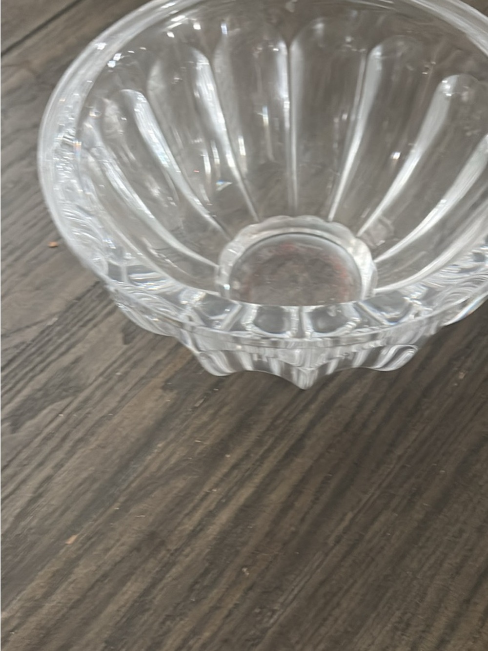 Orrefors Kostaboda Clear Ribbed Glass Bowl